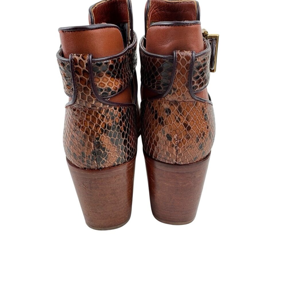 *Ted Baker London Nissie Split Shaft Ankle Boots Womens 38 Brown Leather Luxury - Picture 6 of 14